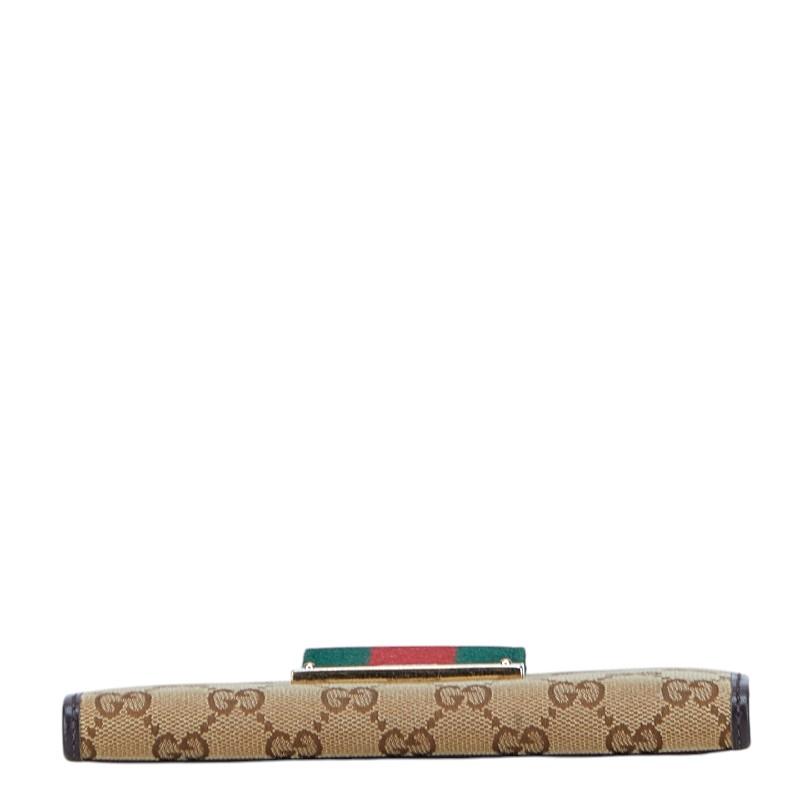 GUCCI（グッチ） GGキャンバス ウェビング シェリーライン 長財布
