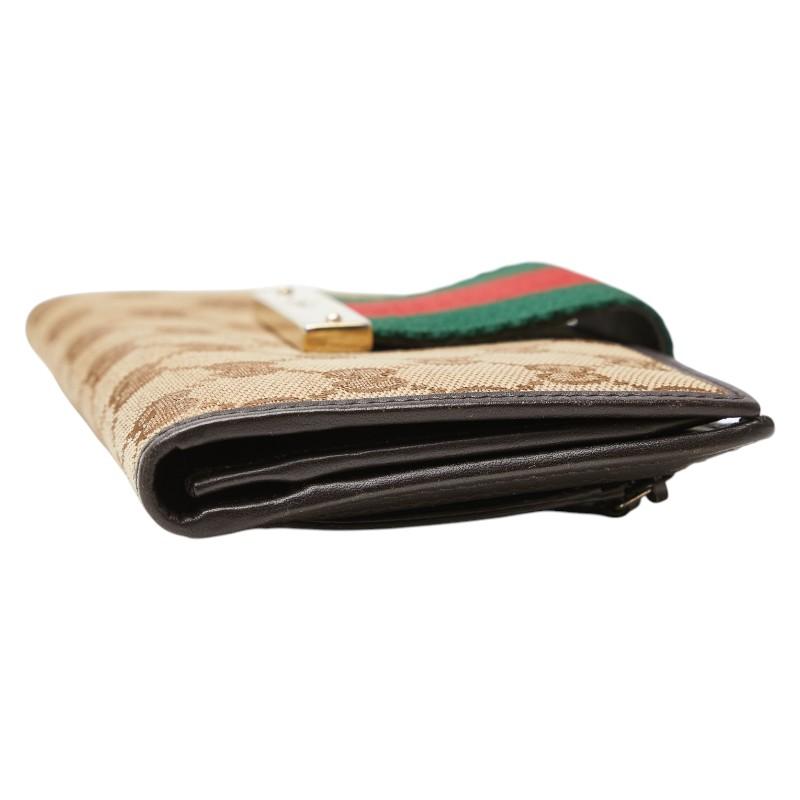 GUCCI（グッチ） GGキャンバス ウェビング シェリーライン 長財布
