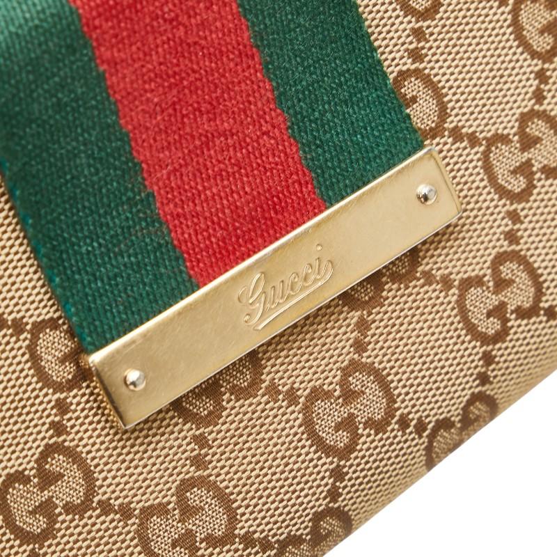 GUCCI（グッチ） GGキャンバス ウェビング シェリーライン 長財布