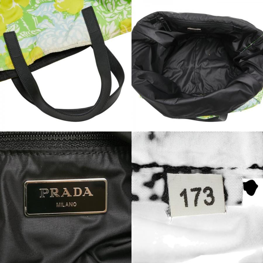 PRADA（プラダ） 三角ロゴプレート フラワー トートバッグ