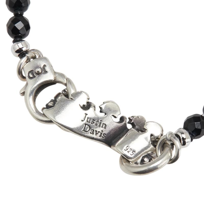 ジャスティンオニキスシルバー クロスブレスレット ジャスティンオニキスシルバー クロスブレスレット シルバー925