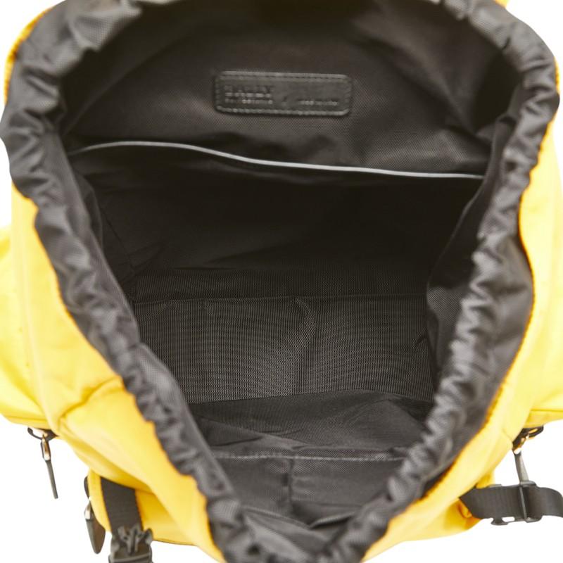 バリー Crew リュック バックパック イエロー ブラック ナイロン レザー レディース BALLY 【中古】 Bally（バリー） Crew リュック バックパック イエロー ブラック
