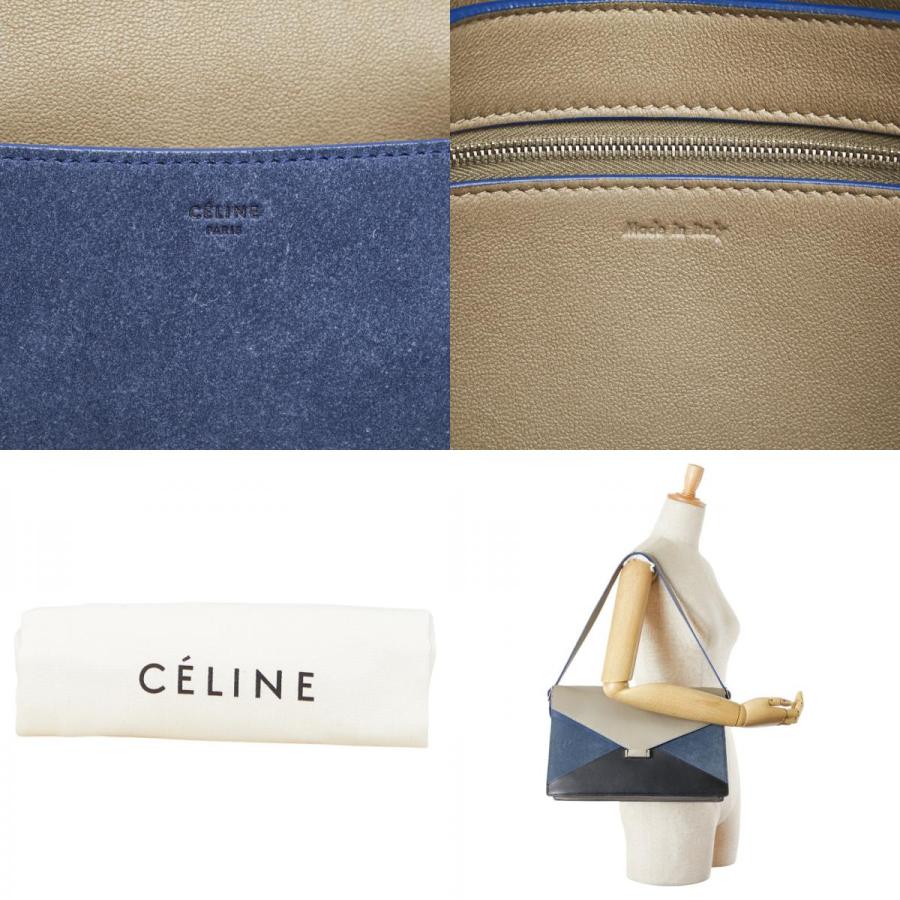 CELINE（セリーヌ） ダイヤモンドクラッチ トリコカラー ショルダー 