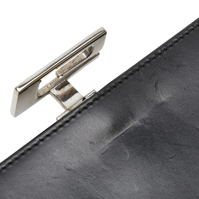 GUCCI（グッチ） Gロゴ 長財布 035 2067 2098 ブラック レザー
