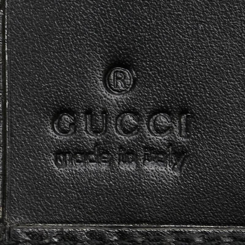 GUCCI（グッチ） Gロゴ 長財布 035 2067 2098 ブラック レザー