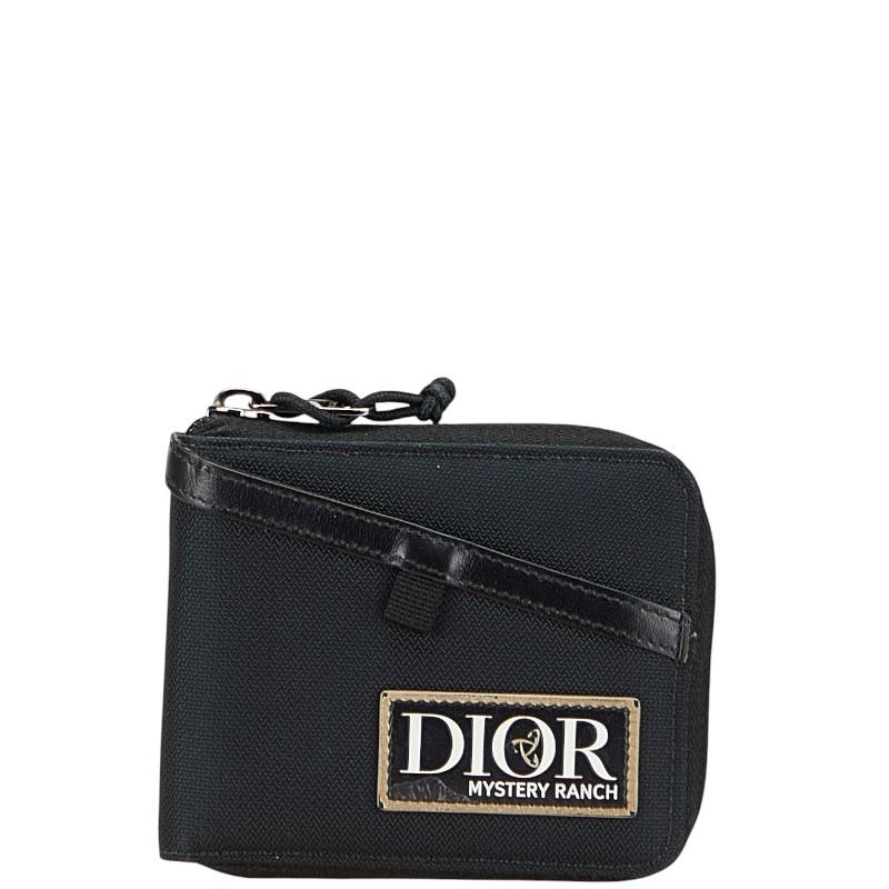 Dior 折り財布 黒 キャンバスレザー ディオール ×BY MYSTERY RANCH バイフォールド ミステリーランチ
