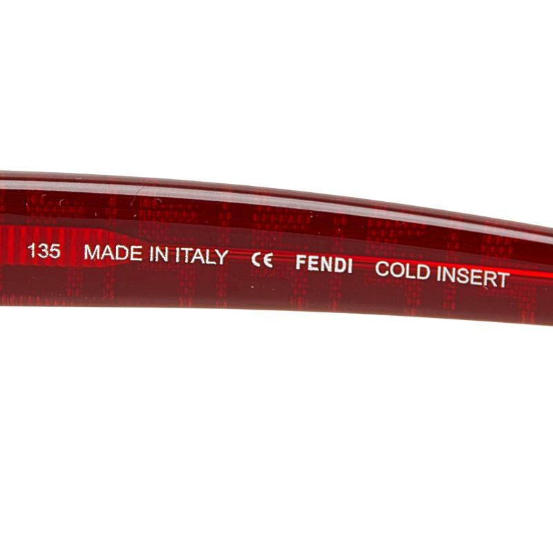 FENDI（フェンディ） ズッカ サングラス レッド プラスチック
