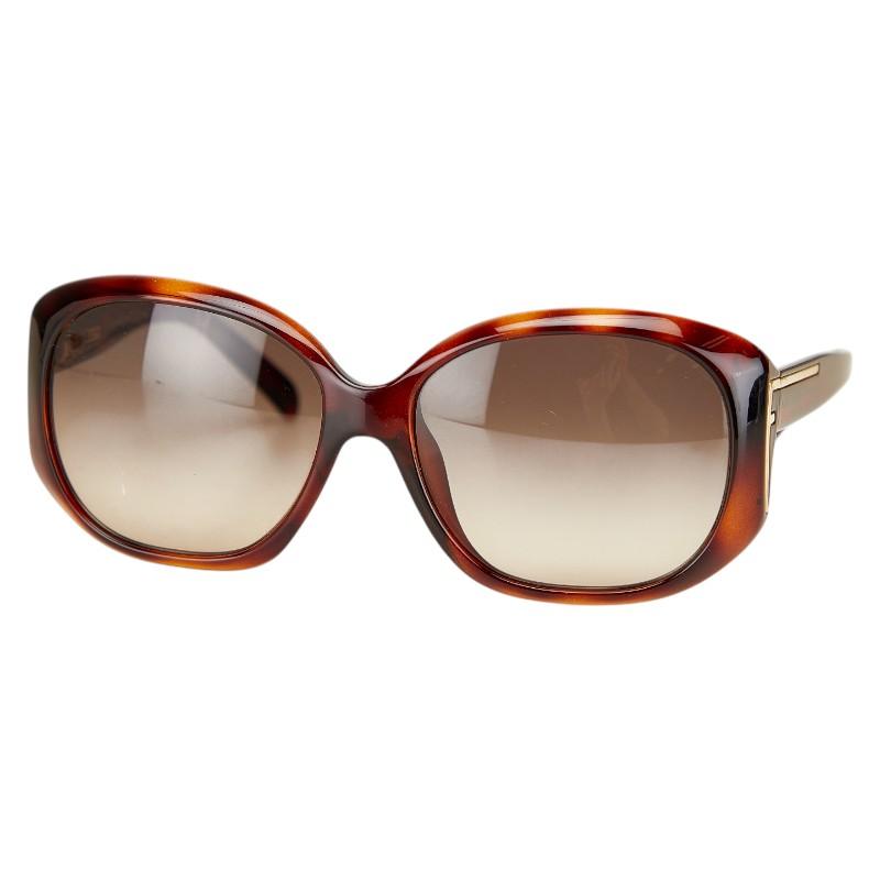 フェンディ ズッカ サングラス ブラウン プラスチック レディース FENDI 【中古】 FENDI（フェンディ） ズッカ サングラス ブラウン プラスチック