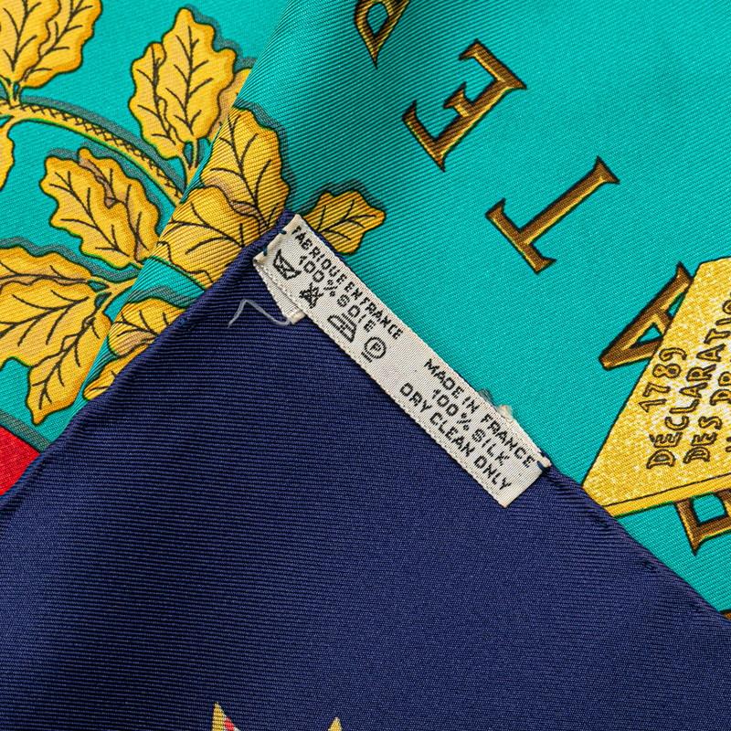 HERMES エルメス カレ90 1789 LIBERTE EGALITE FRATERNITE REPUBLIQUE  