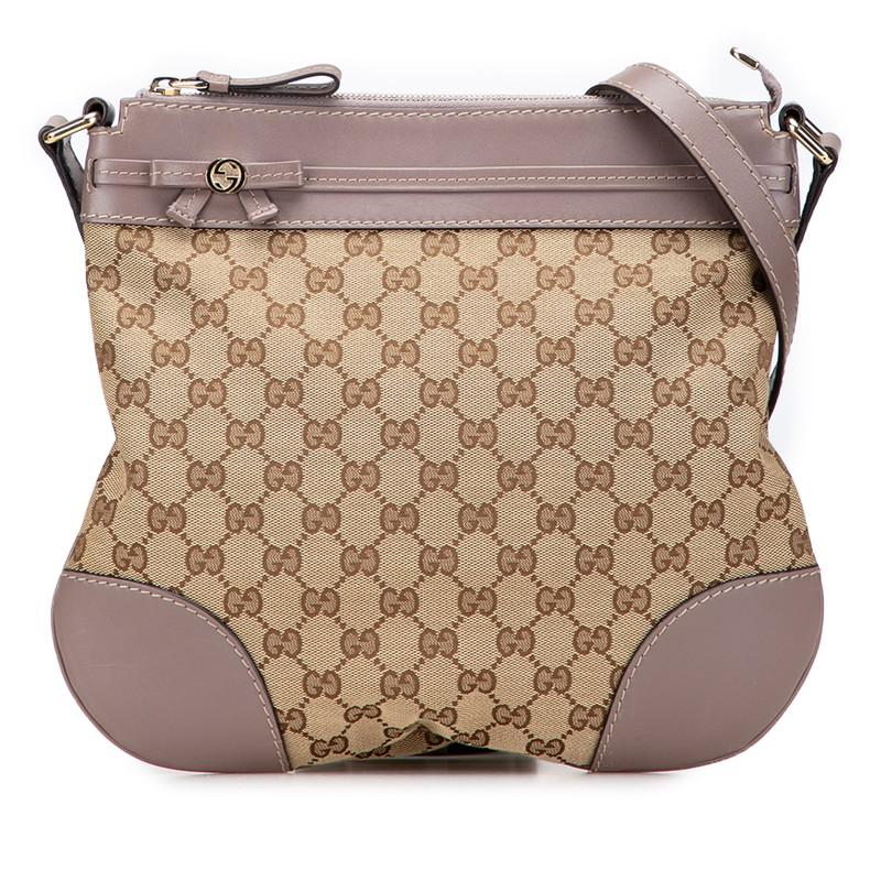 グッチ GGキャンバス メイフェア 斜め掛け ショルダーバッグ 257065 ベージュ ピンク パープル レザー キャンバス GUCCI 【中古】 GUCCI（グッチ） GGキャンバス メイフェア 斜め掛け ショルダーバッグ