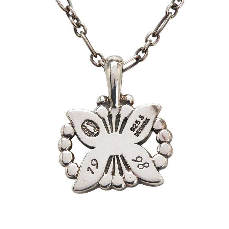 ジョージジェンセン・シルバー花モチーフ ネックレス