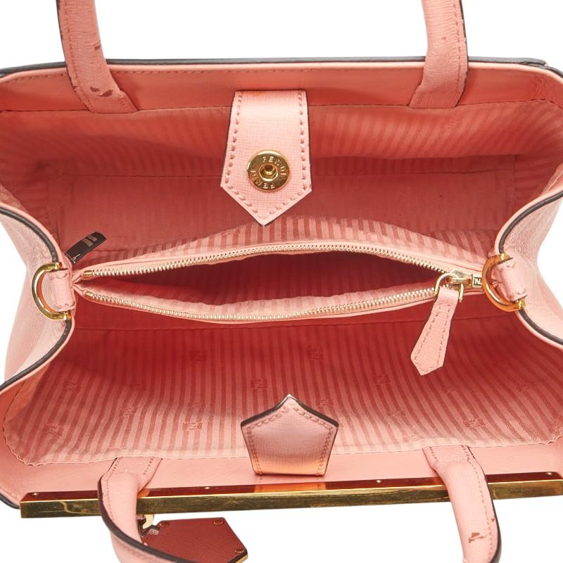 本物 フェンディ FENDI デミジュール 2WAY ショルダーバッグ ハンドバッグ ポシェット レザー ピンク 8BT245 Demi Jour バッグ 中古・ FENDI（フェンディ） プチ トゥージュール ハンドバッグ ショルダー