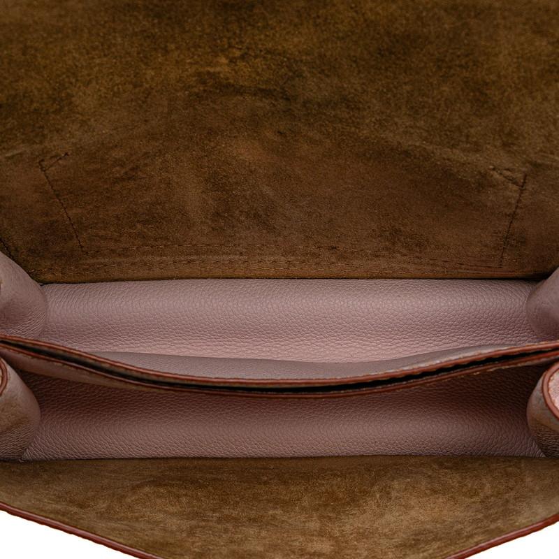 ロエベ バルセロナ ショルダーバッグ ピンク ブラウン レザー レディース LOEWE 【中古】 LOEWE（ロエベ） バルセロナ ショルダーバッグ ピンク ブラウン レザー