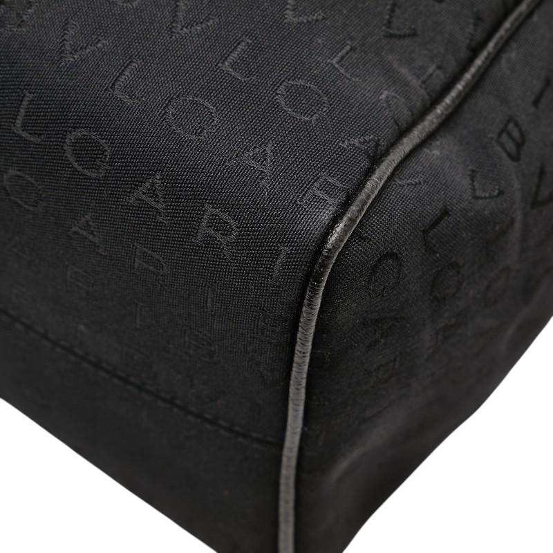 BVLGARI（ブルガリ） ロゴマニア トートバッグ ブラック キャンバス