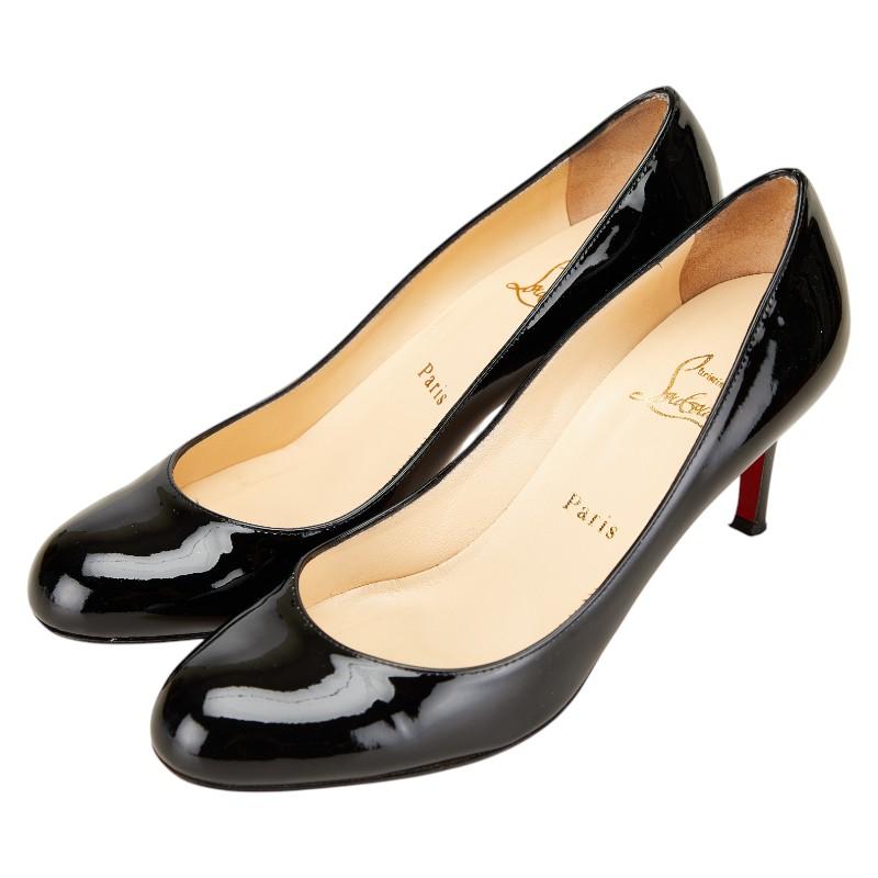 【極美品】クリスチャンルブタン 黒 エナメル ハイヒール40 極美品】クリスチャンルブタン 黒 エナメル ハイヒール40 Christian