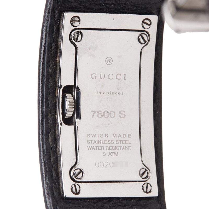 GUCCI（グッチ） バングルウォッチ 7800S クオーツ ブラック文字盤