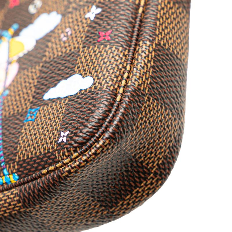 ルイ ヴィトン ダミエ ヴィヴィエンヌ ミニポシェットアクセソワール ポシェット N60402 ブラウン PVC LOUIS VUITTON 【中古】 LOUIS VUITTON（ルイ・ヴィトン） ルイ ヴィトン ダミエ
