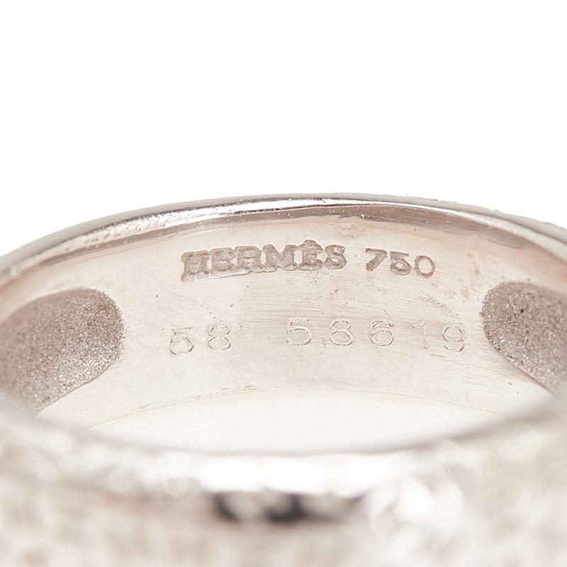 HERMES（エルメス） トゥーブー リング 指輪 #58 K18WG ホワイト