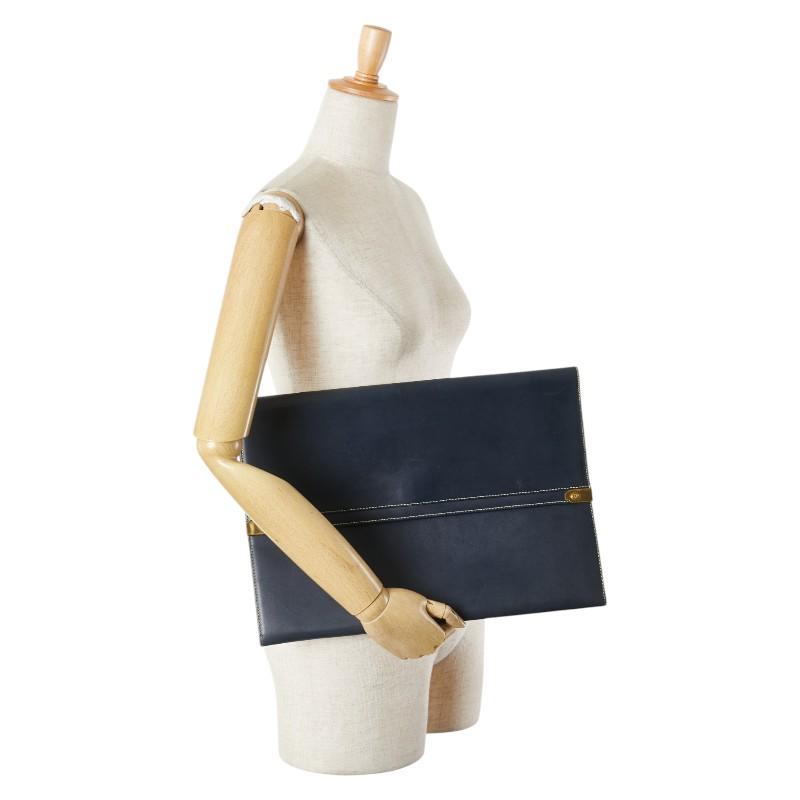 LOEWE（ロエベ） クラッチバッグ セカンドバッグ ブラック レザー 