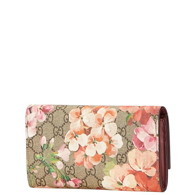 ブ*e様 本物保証　GUCCI 長財布 GGブルームス 花柄 ブルー×ベージュ ブ*e様 本物保証 GUCCI 長財布 GGブルームス 花柄 ブルー×ベージュ