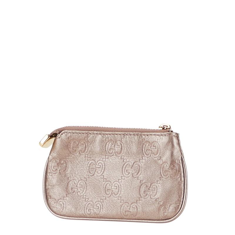 グッチ グッチシマ ケース 小銭入れ ポーチ パープル系 レザー レディース GUCCI 【中古】 GUCCI（グッチ） グッチシマ コインケース 小銭入れ ポーチ パープル系