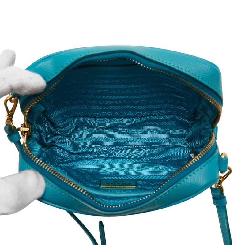 PRADA（プラダ） ミニ ショルダーバッグ 1N1674 ブルー レザー