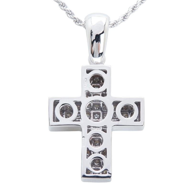 DAMIANI（ダミアーニ） K18WG ホワイトゴールド ダイヤ0.48ct 十字架
