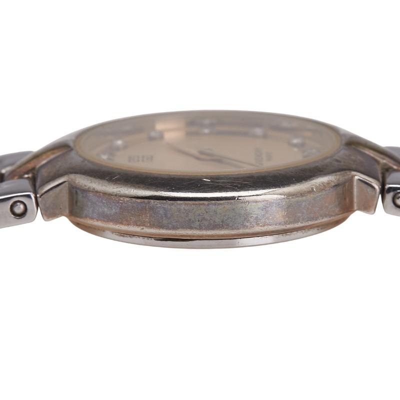 ジバンシー 12Pダイヤ 腕時計 クオーツ ゴールド文字盤 ステンレス