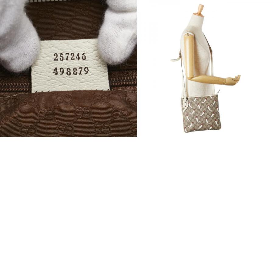 グッチ GGスプリーム ブーツ柄 斜め掛け ショルダーバッグ 257246