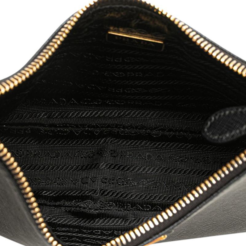 PRADA（プラダ） 三角ロゴプレート ショルダーバッグ 1BH204 ブラック