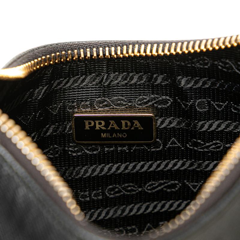 PRADA（プラダ） 三角ロゴプレート ショルダーバッグ 1BH204 ブラック
