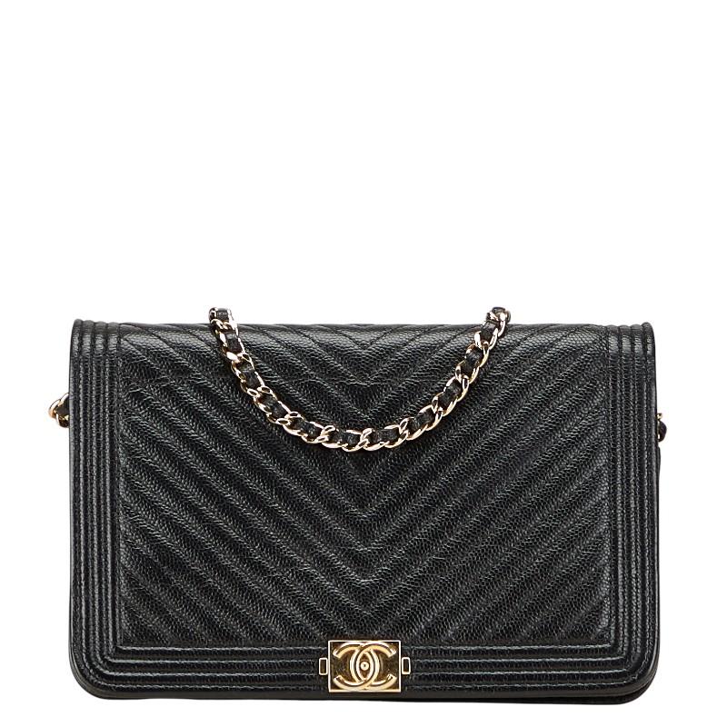 CHANEL シャネル ボーイシャネル マドモアゼル Vステッチ ココマーク CHANEL シャネル ボーイシャネル ココマーク Vステッチ チェーン
