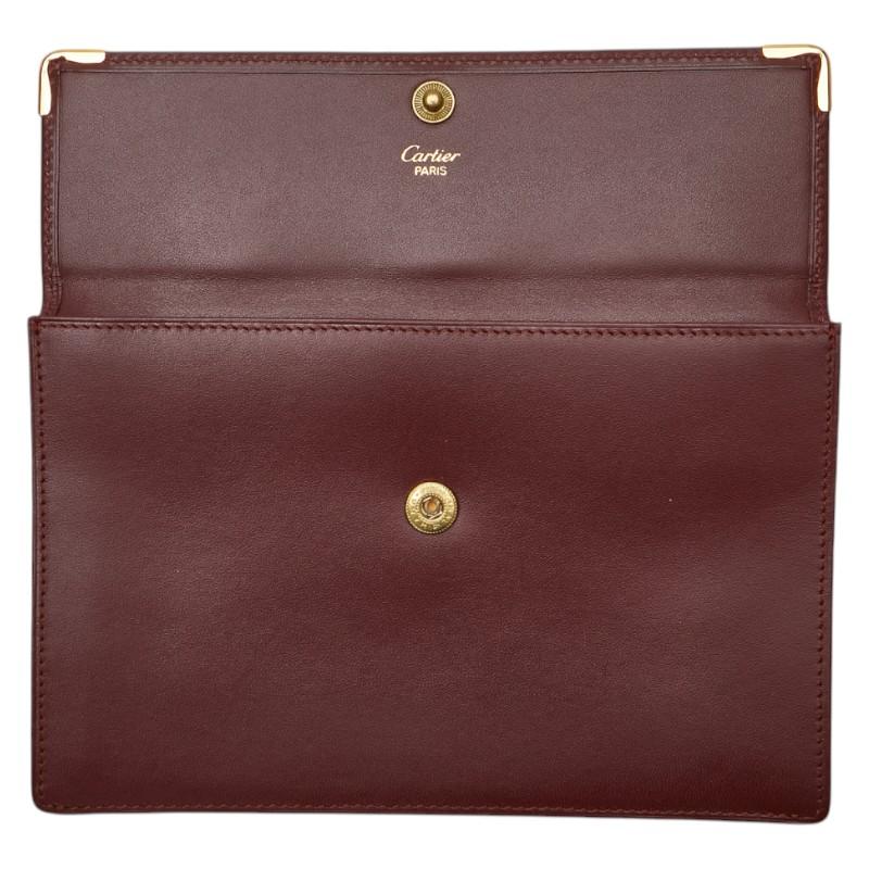 ☆【期間限定価格！ボルドーレッド Cartier ポーチ美品】 ☆【期間限定価格！ボルドーレッド Cartier ポーチ美品