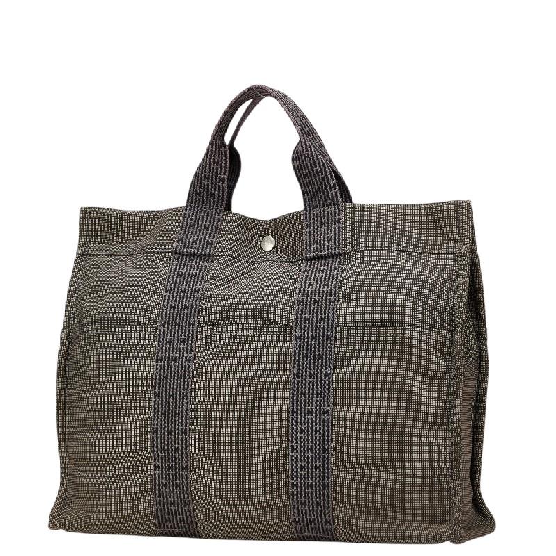 HERMES（エルメス） エールラインMM トートバッグ グレー キャンバス