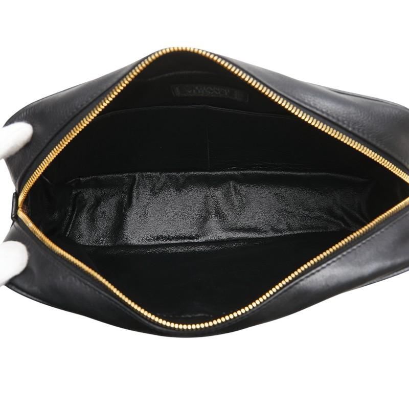 ヴェルサーチェ メデューサ クラッチバッグ セカンドバッグ ブラック レザー レディース VERSACE 【中古】 ヴェルサーチェ メデューサ クラッチバッグ セカンドバッグ ブラック
