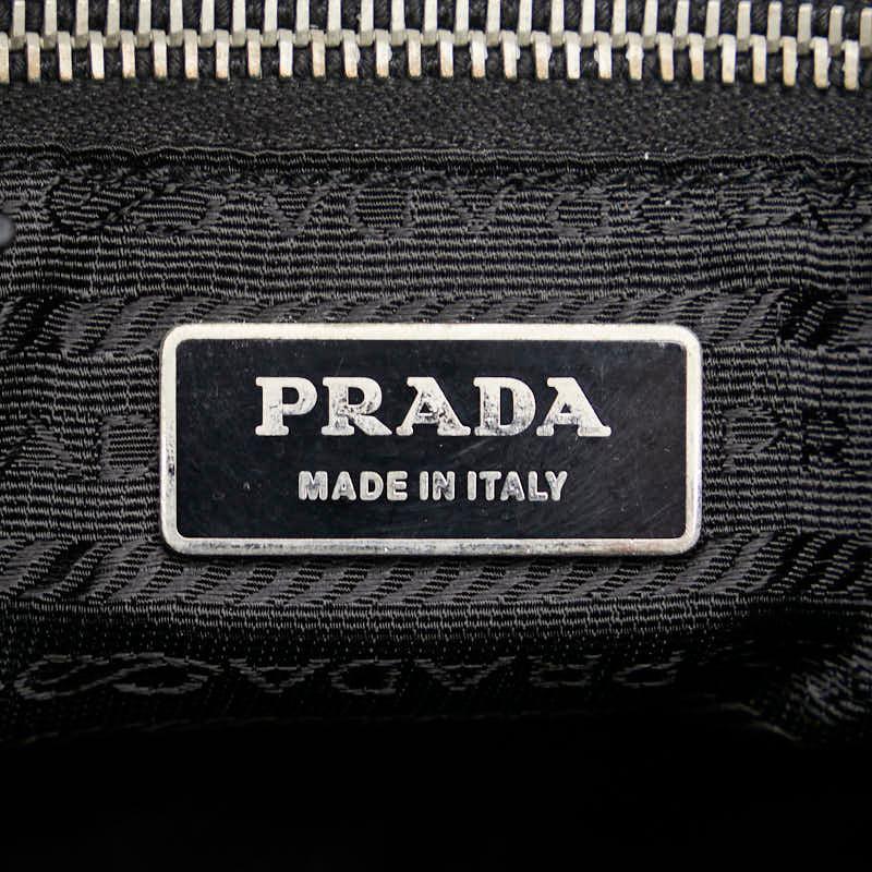 PRADA（プラダ） 三角ロゴプレート フラワー刺繍 斜め掛け ショルダー