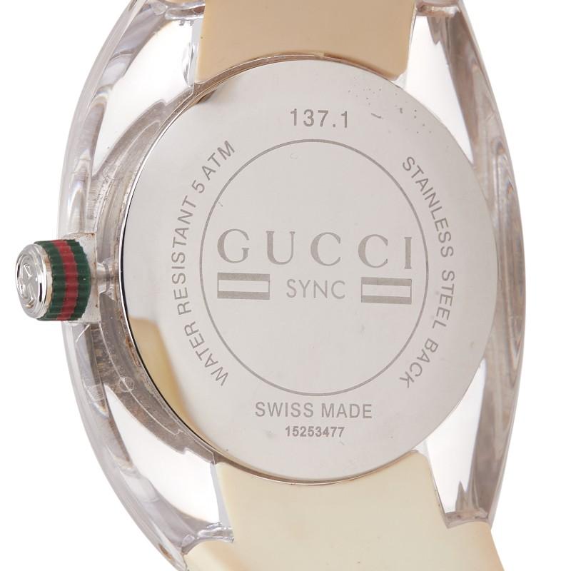 GUCCI グッチ シンク インターロッキングG ラバー 腕時計 137.1 GUCCI グッチ インターロッキングG シンク SYNC 腕時計 137.1