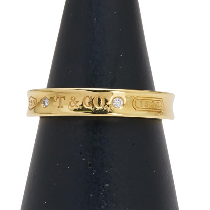 TIFFANY&Co. ティファニー K18YG イエローゴールド ダイヤ0.02ct 1837