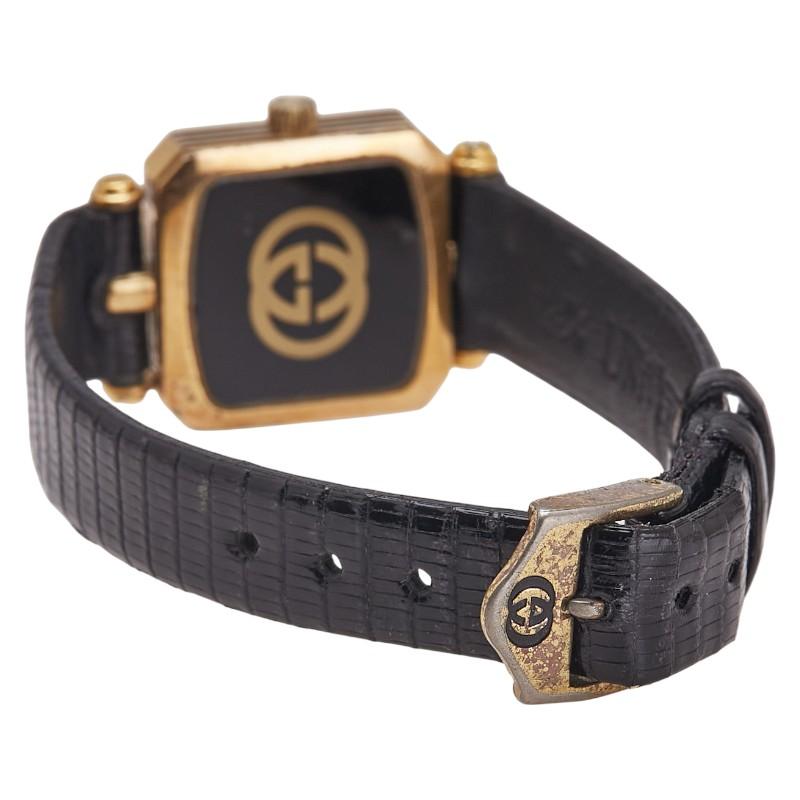 GUCCI グッチ ベルト（社外品） 腕時計 クオーツ ゴールド文字盤  