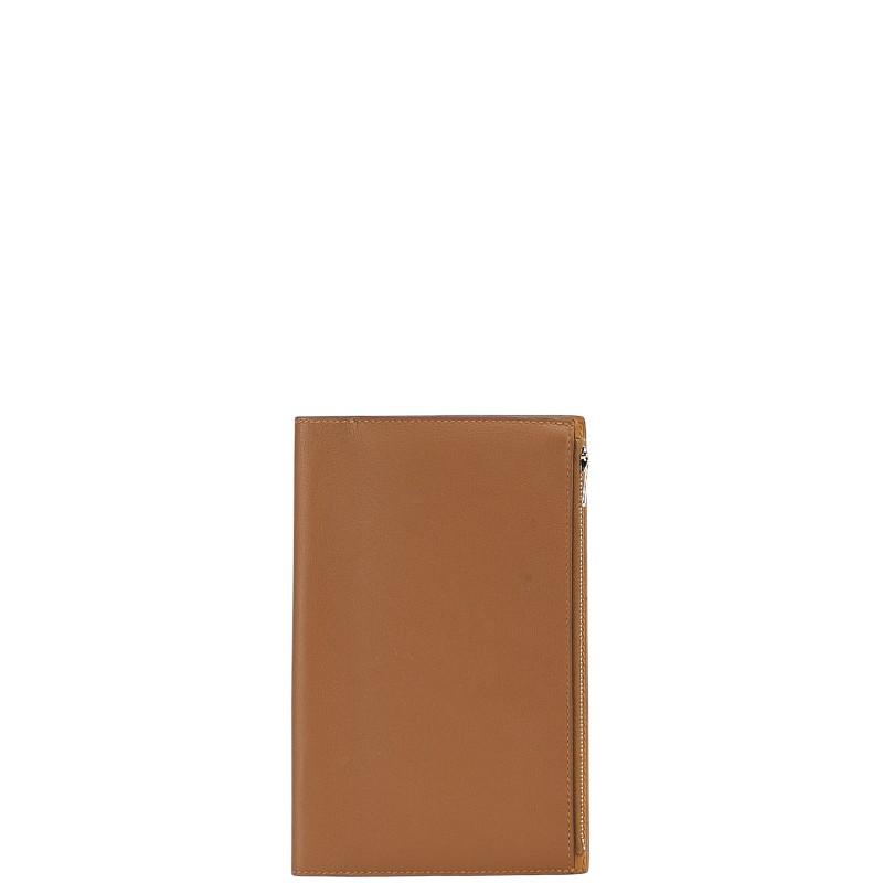 エルメス HERMES EAジップ EA ジップ システム手帳 ステーショナリー ポケット付き 手帳カバー レザー Y刻 エトゥープ グレー HERMES（エルメス） EAジップ PM ノートパッド 手帳カバー エトゥープ