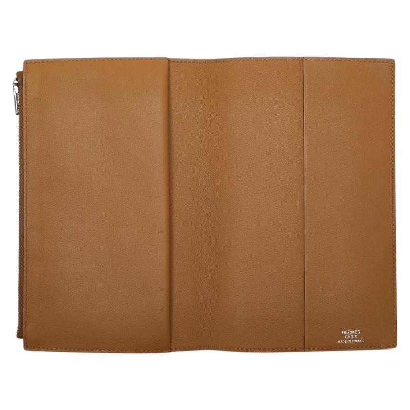 HERMES（エルメス） EAジップ PM ノートパッド 手帳カバー エトゥープ