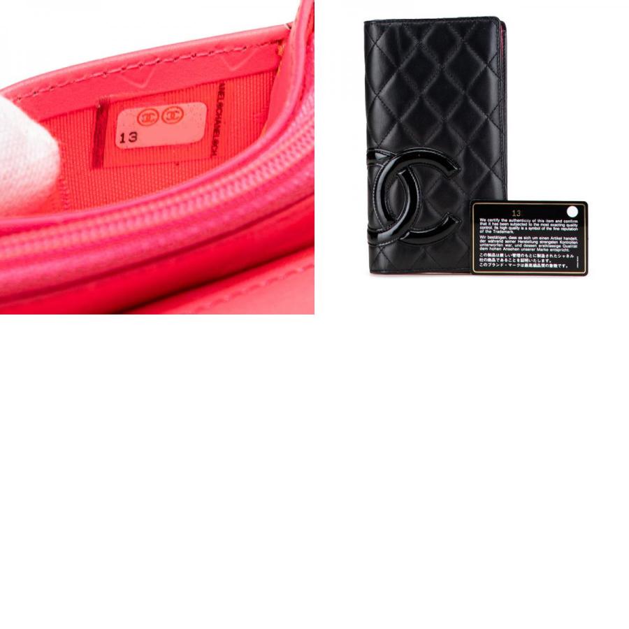 CHANEL シャネル カンボンライン 長財布 ラムスキン ココマーク