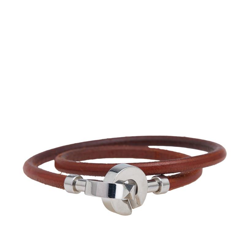 良品　HERMES エルメス　ランスロット　チョーカー　2連ブレスレット　箱付き HERMES エルメス ランスロット ブレスレット チョーカー