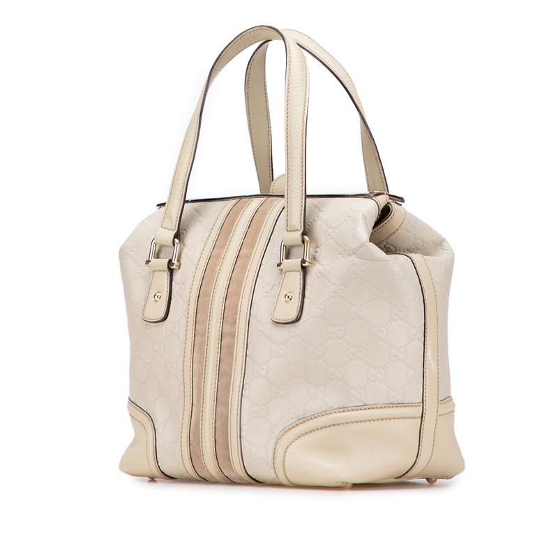 グッチ グッチシマ ハンドバッグ ドクターズバッグ 146002 ベージュ レザー レディース GUCCI 【中古】 GUCCI（グッチ） グッチシマ ハンドバッグ ドクターズバッグ 146002
