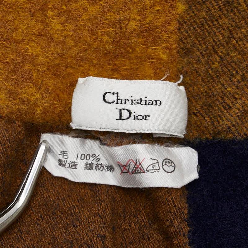 ディオール ストール ショール マルチカラー ウール レディース Dior 【中古】