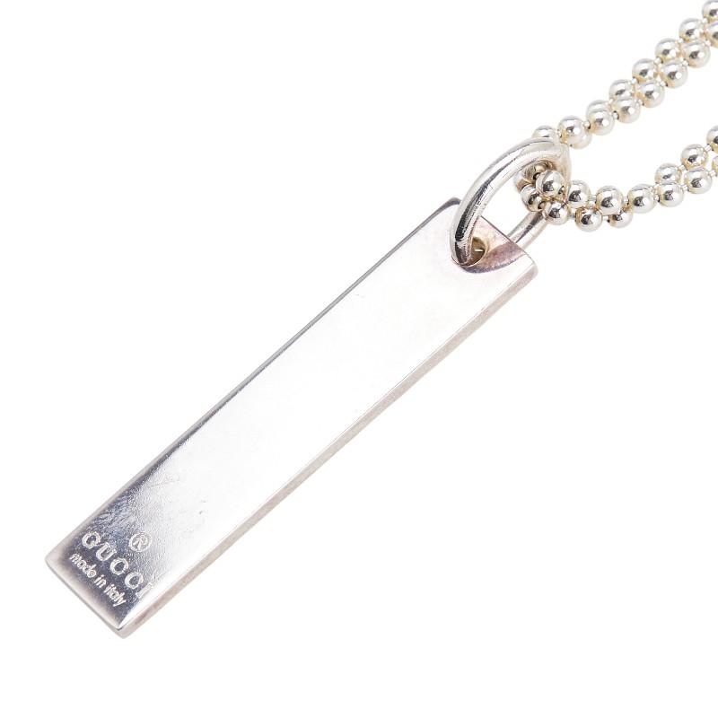 グッチ ダブルボール チェーンペンダント　SV925 GUCCI グッチ ネックレス ボールチェーン ダブルチェーン SV925