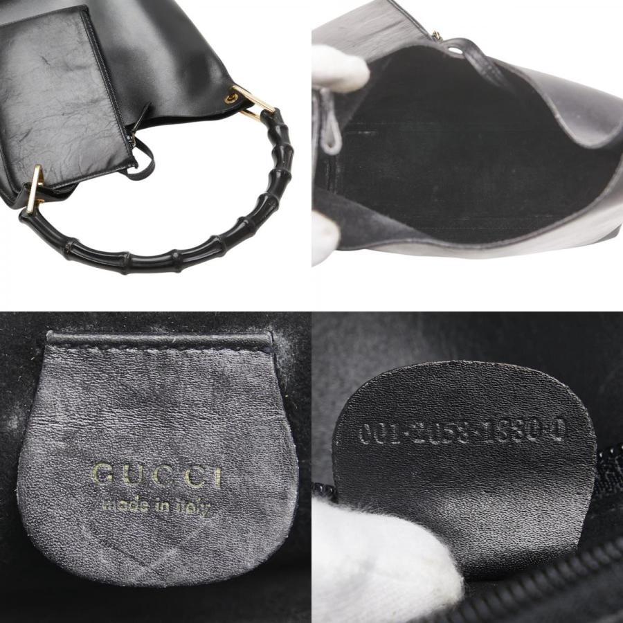 GUCCI（グッチ） バンブー ハンドバッグ 001 2058 ブラック レザー
