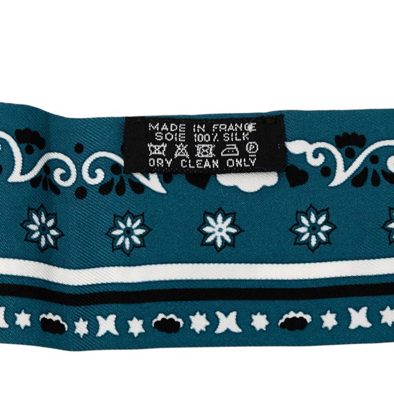 HERMES（エルメス） ツイリー Peuple du Vent 風の民 スカーフ ブルー