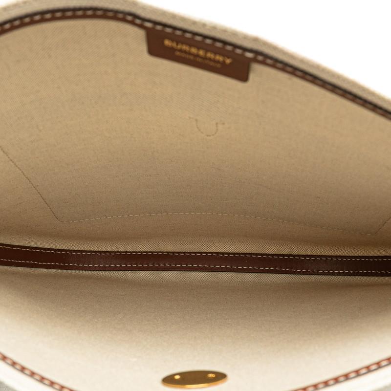 バーバリー ロゴグラフィック ショルダーバッグ ベージュ ブラウン キャンバス レザー レディース BURBERRY 【中古】 BURBERRY（バーバリー） ロゴグラフィック ショルダーバッグ ベージュ