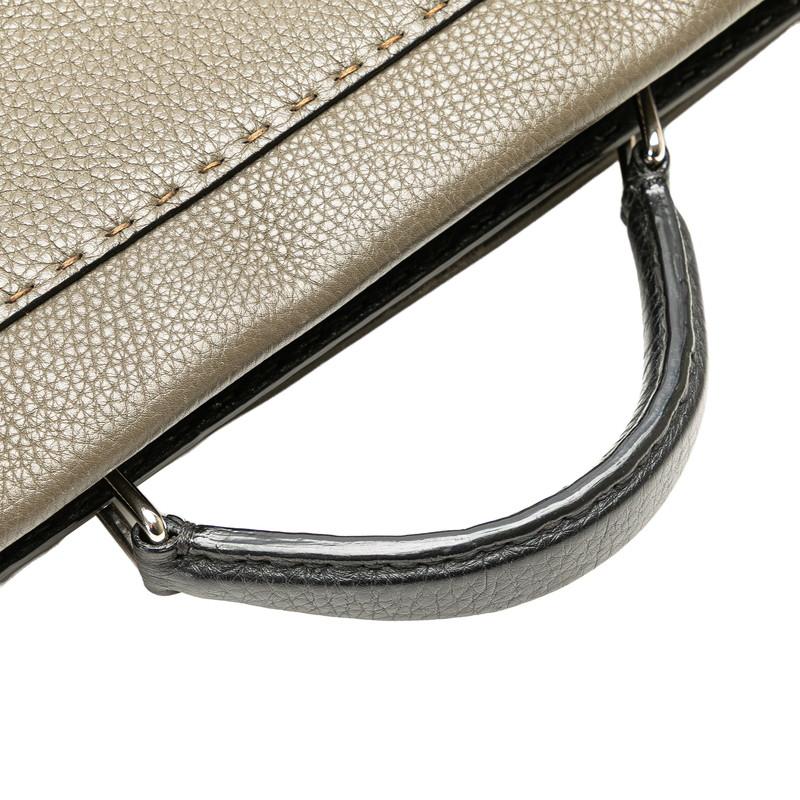 フェンディ セレリア ピーカブー フィット ハンドバッグ ショルダーバッグ 2WAY 7VA388 カーキ レザー レディース FENDI 【中古】 FENDI（フェンディ） セレリア ピーカブー フィット ハンドバッグ